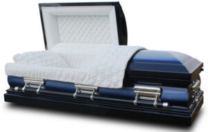 legacy spruce blue casket