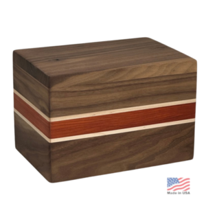 chalet walnut wood urn